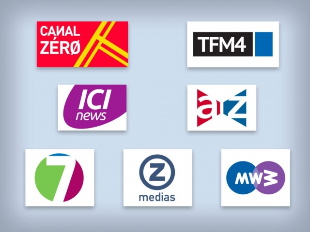 Plain de logos de médias fictifs